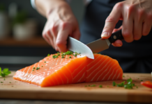 L’art délicat du tranchage du saumon pour sushi : techniques et conseils